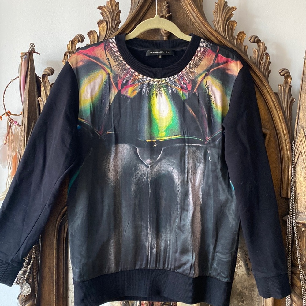 Barbara Bui sweatshirt with silk print